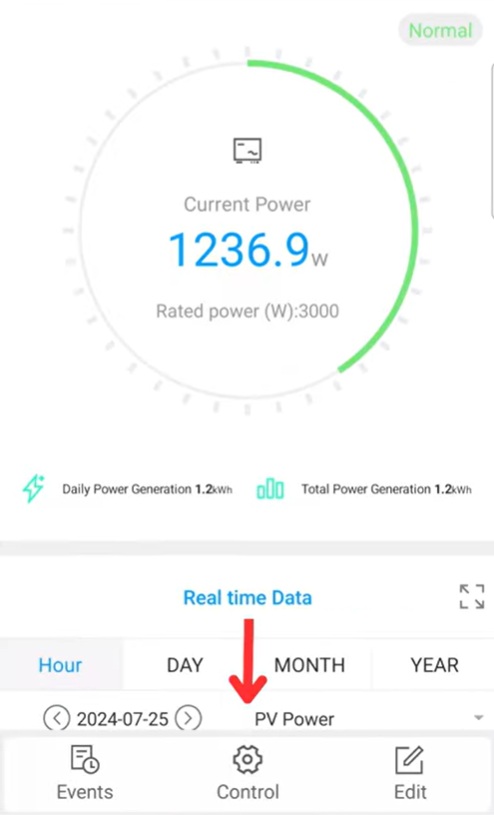 acceso menu control shinephone