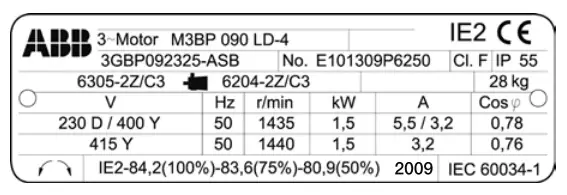 como saber los kwh que consumo un motor electrico trifásico placa de características