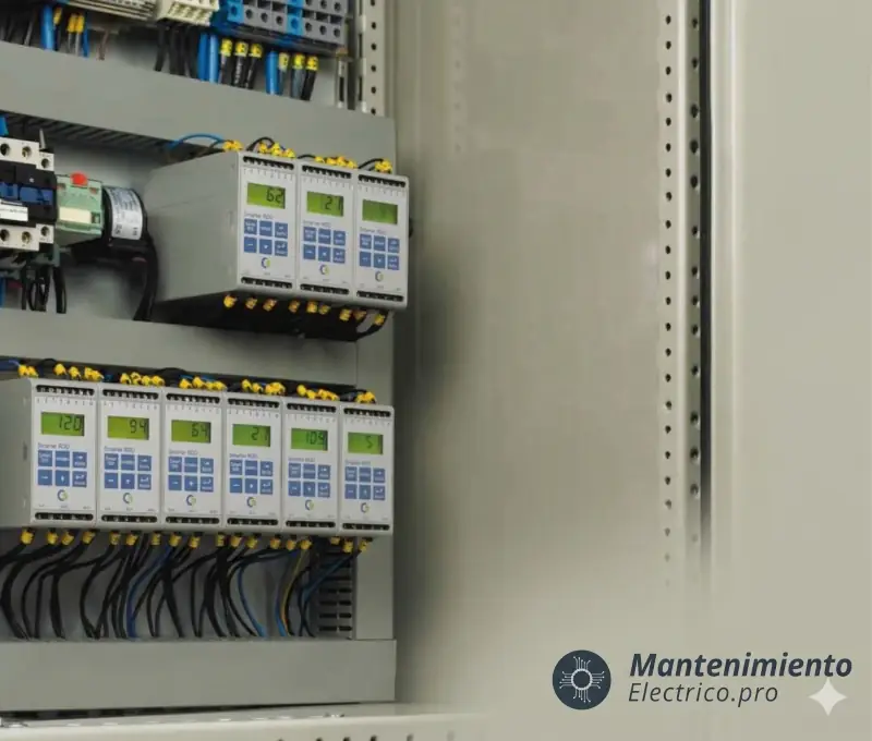 Cuadro relés control de par Emotron M-20