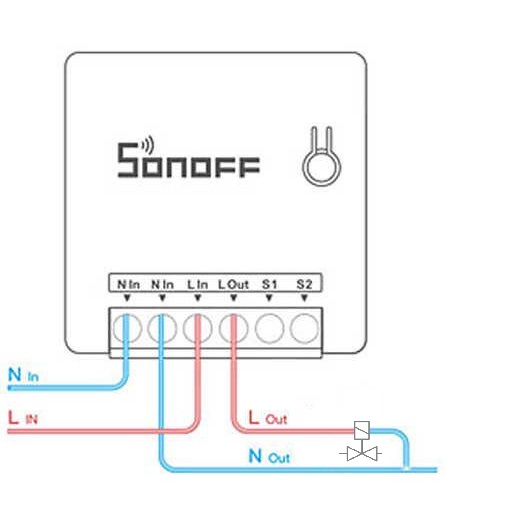 Esquema conexionado electroválvula