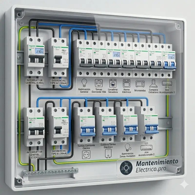 instalar mas de un diferencial o magnetotermico diferencial