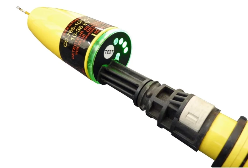 pertiga ausencia de alta tension con cabeza detectora